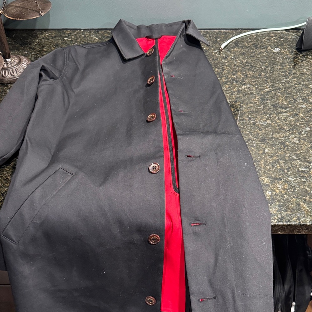 Percival Men's Black Raincoat (Sherlock) - Picture 3 of 6
